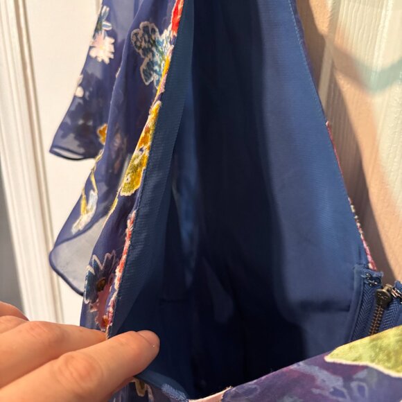 Alice + Olivia High Low Floral Midi Dress - Picture 6 of 10